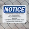Signmission This Property Closes At Dusk All Trespassers OSHA Notice Sign, Plastic, 10in W x 7in L, 2PK OS-2PACK-NS-P-710-L-18646 - alternate 7